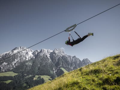 Flying Fox XXL en Leogang, Salzburger Land