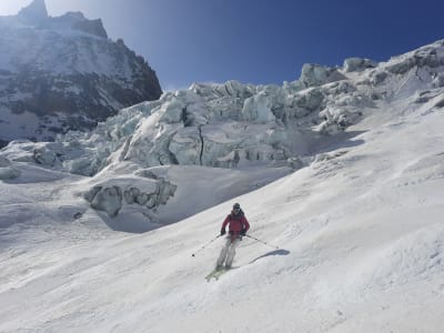 Excursion en ski de randonnée à Courmayeur, Mont Blanc