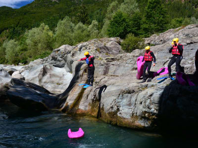 Hydrospeed & Canyoning près d'Alagna Valsesia, Vallée d'Aoste