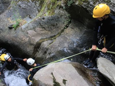 Excursión de barranquismo en el desfiladero de Berros, cerca de Llavorsi