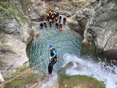 Canyoning in Versoud, near Grenoble