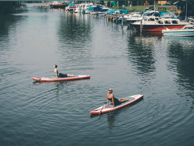 SUP-Verleih in Stockholm von Långholmen