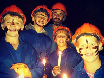 Guided caving tour by candlelight, near Kruger National Park