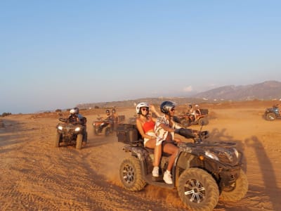 Geführte Quad-Safari-Sonnenuntergangstour von Malia bei Hersonissos auf Kreta