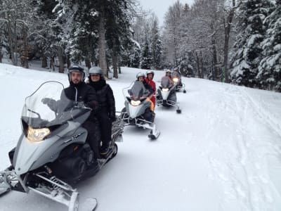 Snowmobile excursion in Barèges near Tarbes