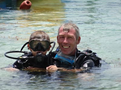 First scuba dive on La Désirade, Guadeloupe