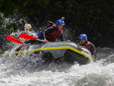 Full rafting down  the Isère River, Savoie