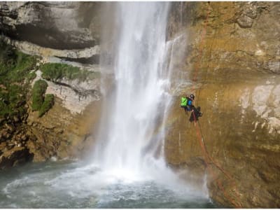 Parte superior del cañón de Ecouges en el Vercors, cerca de Grenoble