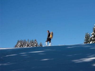 Schneeschuhwanderung im Vallée d'Aure, Pyrenäen