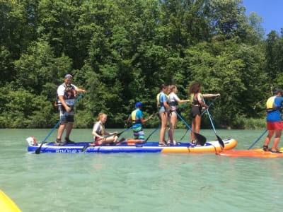 BIG Stand Up Paddle auf der Rhône bei Genf mieten