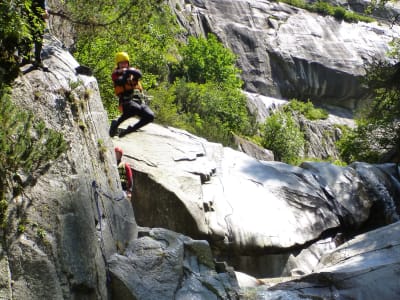 Abstieg durch die Barberine-Schlucht bei Chamonix