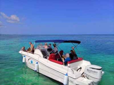 Boat Tour from Sainte-Rose with Snorkelling in the Grand Cul-de-sac Marin Nature Reserve
