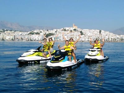 Excursión guiada en moto de agua desde la Playa del Arenal al Cap de la Nao, Jávea