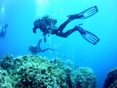 Bautizo de buceo en la reserva natural de Menorca