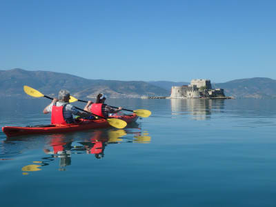 Excursion en kayak de mer depuis la plage de Karathona à Nauplie