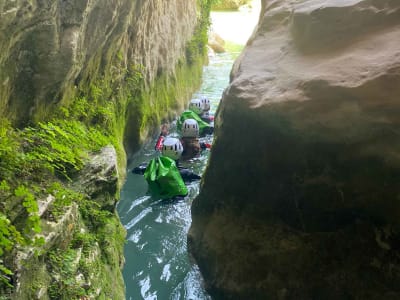 Barranquismo in der Schlucht des Río Vero, Sierra de Guara