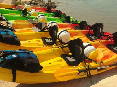 Alquiler de kayaks de mar en el Parque Nacional de Telašćica, Dugi otok.