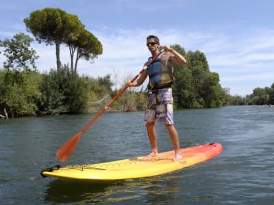 Stand Up Paddle-Verleih auf dem Fluss Argens in Fréjus