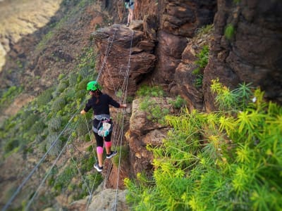 Klettersteig El Berriel von Tarajalillo, in der Nähe von Maspalomas