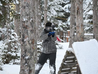 Winter Paintball at Mont-Tremblant in the Laurentians