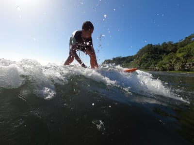 Surfing Lesson in Tahiti