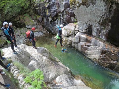 Canyon sportif des gorges du Tapoul depuis Sainte-Enimie