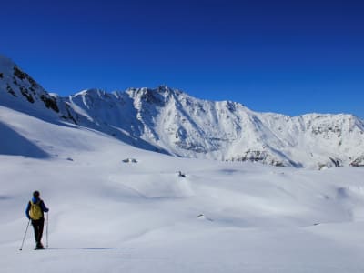 Endurance snowshoeing excursion in Les Arcs