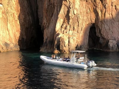 Excursion au coucher du soleil dans les Calanques de Piana depuis Sagone ou Cargèse, Corse