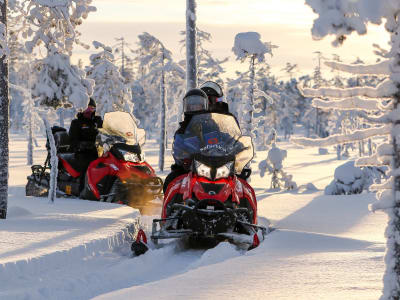 Safari en moto de nieve para principiantes en Saariselkä
