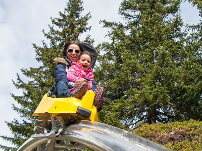 Rail sledging at La Rosière, Savoie