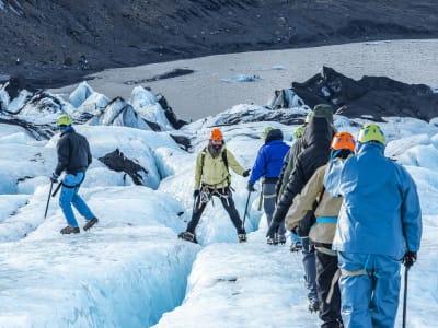 Excursion privée au sud de l'Islande et randonnée glaciaire sur le Sólheimajökull