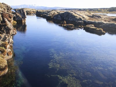 Snorkeling in Silfra near Reykjavík