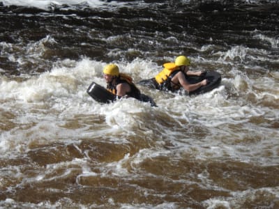 Hydrospeed sur la rivière Metabetchouan au Saguenay-Lac-Saint-Jean