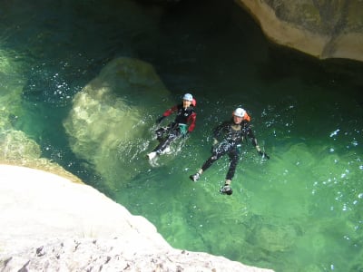 Barranquismo en las Gargantas del Borne, Ardèche