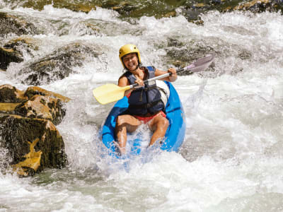 Alquiler de canoas kayak en el río Hérault en Saint-Guilhem-le-Désert