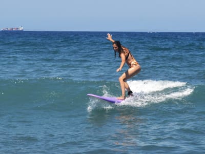 Surfing Lessons on Monolithos Beach, Santorini