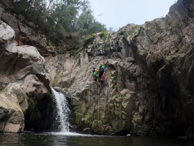 Barranquismo en la Riera d'Osor, cerca de Girona