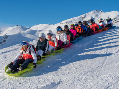 Snake Gliss-Schlittenfahrt in Val Thorens, Les Ménuires