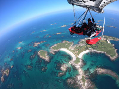Ultraleichtflug zum Mont Saint-Michel und zum Chausey-Archipel ab Bréville-sur-Mer, in der Nähe von Granville