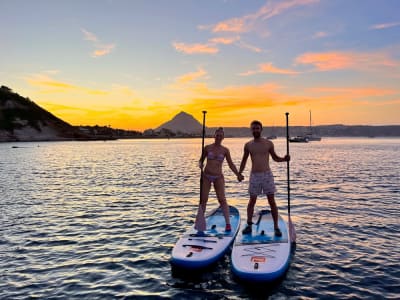 Excursión de Stand Up Paddle al atardecer en Jávea desde Platja de Guijarros, Alicante