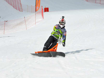 Iniciación al snowscoot en Val Cenis