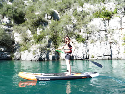 Stand up paddle Vermietung in den Gorges du Verdon in Montpezat