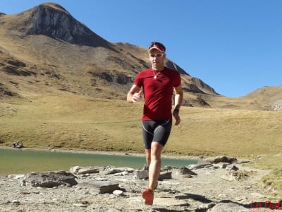 Mountain running course in the Oriental Pyrenees