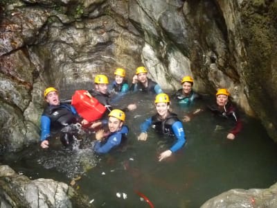 Canyon d'eau chaude de Thuès près de Font Romeu