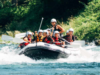 Descente en rafting sur le Gave de Pau près de Lourdes