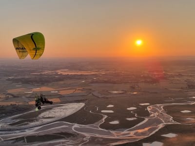 First Paramotor Flight above the Baie de Somme from Abbeville