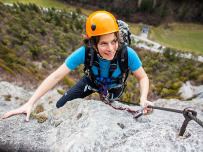 Via Ferrata Canal de las Damas en Montserrat, Barcelona