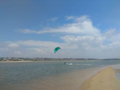 Group Kitesurfing lessons in Obidos Lagoon near Peniche