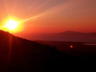 Sonnenuntergang Jeep Sarafi auf Kos