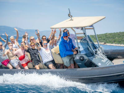 Excursión en barco por la Laguna Azul y las 3 islas desde Split